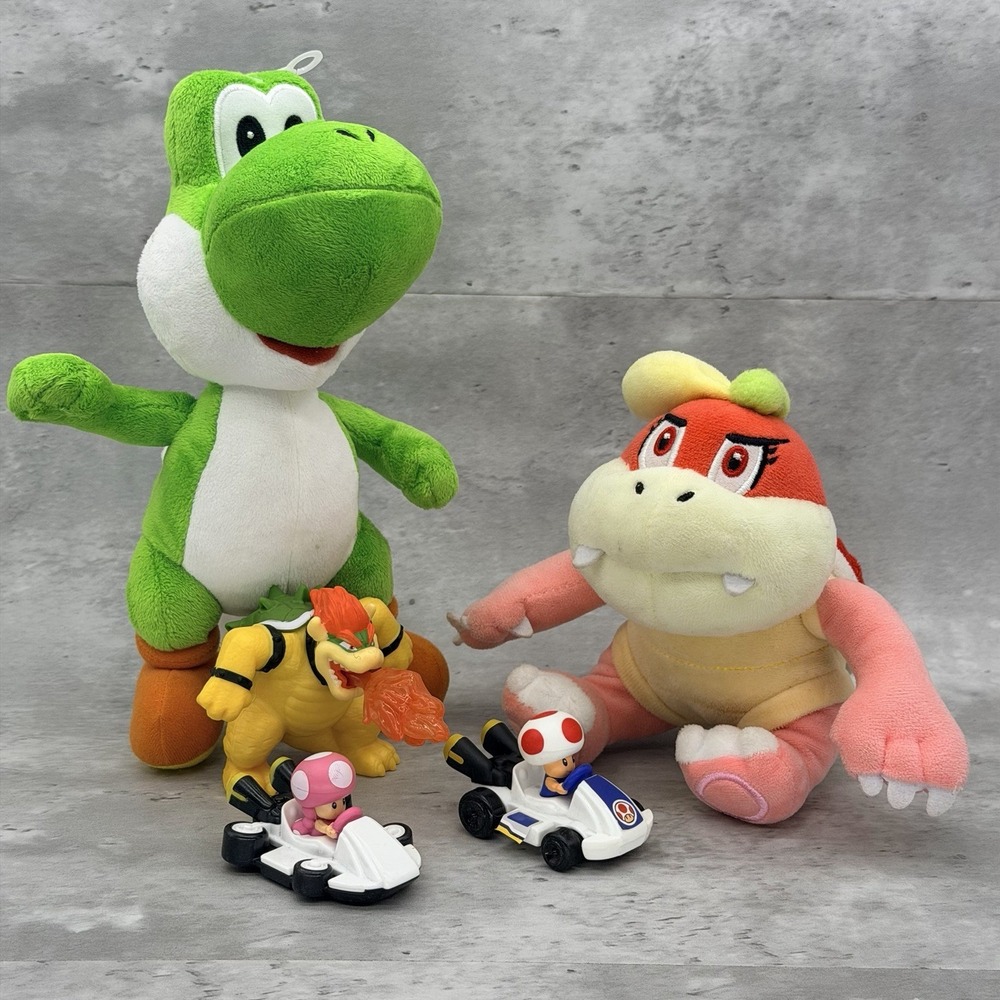 Nintendo Super Mario Wendy O. Koopa Plush Doll Stuffed Toy 2018 Yoshi Mario Kart
